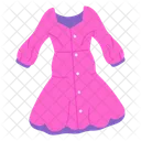 Buttoned Dress Clothing Icon