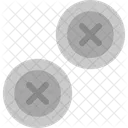 Buttons Clothing Fasteners Icon