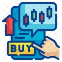 Buy Business Stocks Icon