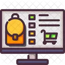 Backpack Online Shop Icon