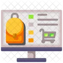 Backpack Online Shop Icon