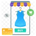 Mobile Shopping Online Shopping Buy Clothes Icon