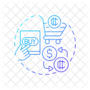 Buy digital currency  Icon