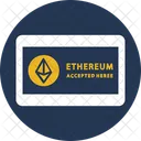 Buy Ethereum Sign Cryptocurrency Ethereum Accepted Here Icon