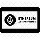 Buy Ethereum Sign Cryptocurrency Ethereum Accepted Here Icon
