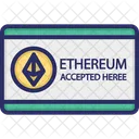 Buy Ethereum Sign Cryptocurrency Ethereum Accepted Here Icon