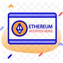 Buy Ethereum Sign Cryptocurrency Ethereum Accepted Here Icon