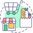 Buy Foods At Grocery Stores Icon