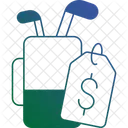 Buy golf stick and bag  Icon