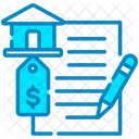 Buy Home Rent Contract Icon
