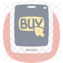 Buy Now Cursor Flat Rounded Icon Icon