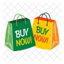 Buy Now Shopping Bags Handbags Icon