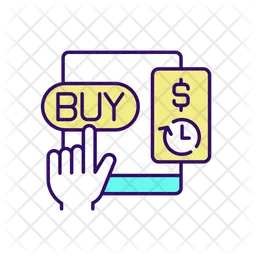 Buy now pay later service  Icon