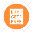 Buy One Get One Free Customer Offer Sale Offer Symbol