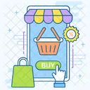 Shopping App Mobile App Buy Online Icon