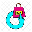Vibrant Buy Product Illustration Buy Product Sale Icon