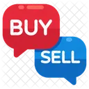 Buy Sell Chatting Communication Conversation Icon