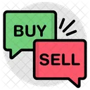 Buy Sell Chatting Communication Conversation Icon