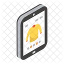 Mobile Shopping Online Shopping Buy Shirt Icon