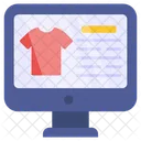온라인으로 셔츠 구매  아이콘
