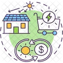 Green Purchasing Power Icon