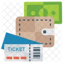 Ticket Purchasing Ticket Buying Air Ticketing Icon