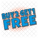 Buy Two Get One Free  Icon