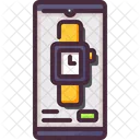 Mobile App Online Store Watch Icon