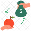 Buying Orange  Icon