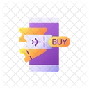 Buying Ticket Online Icon