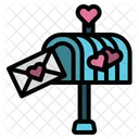 Buzon Carta Corazon Icono