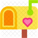 Buzon Carta De Amor Corazon Icono