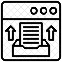 Bandeja de salida de correo  Icono