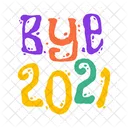 2021 Bye 2021 Alphabets アイコン