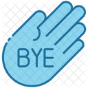 Bye Goodbye Hand Icon