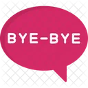 Bye Bubble Chat Icon
