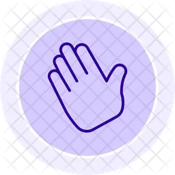 Bye hand  Icon