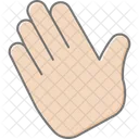 Bye Hand Lineal Color Icon Icon