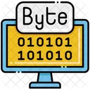 Byte Byte Coding Binary Coding Icon