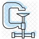 C Clamp Color Shadow Thinline Icon Icon