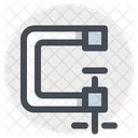 C Clamp Tool Vise Icon