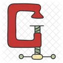 C Clamp G Clamp Carpentry Tool Icon