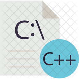 C++ document Icon - Download in Flat Style