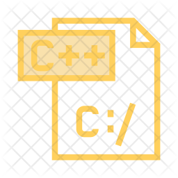 C file Icon - Download in Colored Outline Style