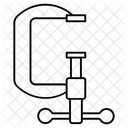 Schraubzwinge C Zwinge Stangenzwinge Icon