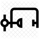 Stahl G Klemme Bohrmaschine Icon