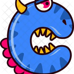 C Monster Letter  Icon