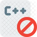 C Plus Plus File Banned  Icon