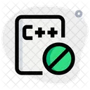 C Plus Plus File Banned  Icon