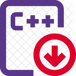 C Plus Plus File Down  Icon